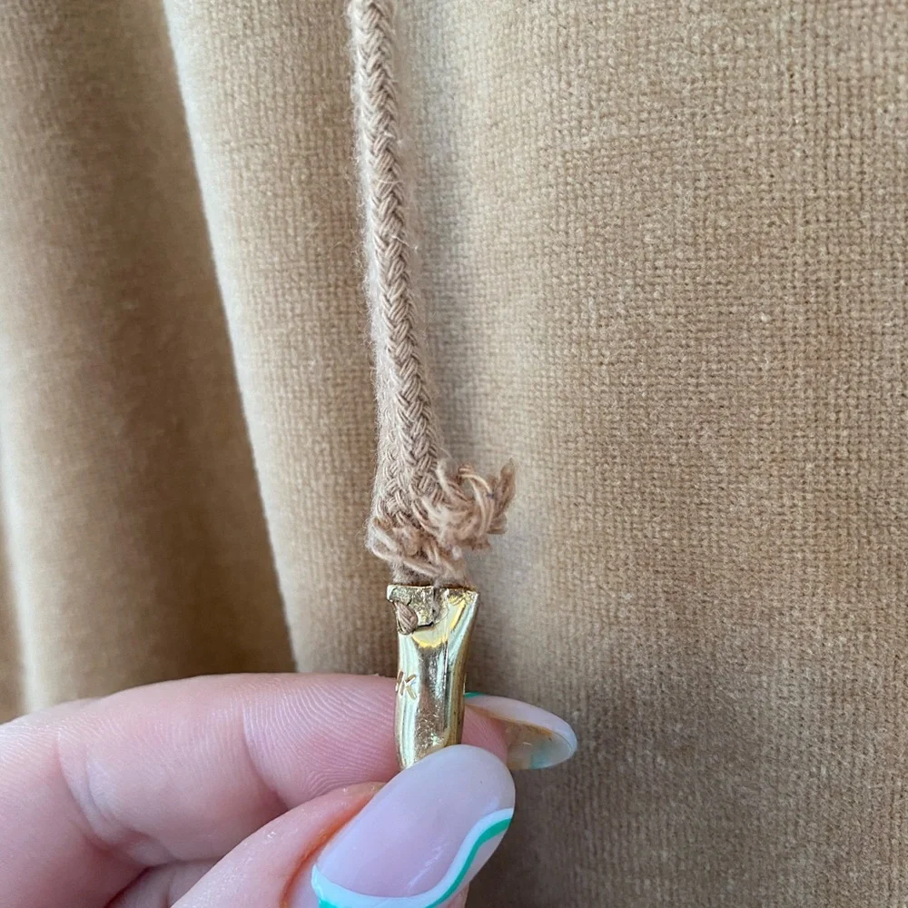 Velour Tracksuit Michael Kors 2 Piece Set in Camel Tan Color - Picture 7 of 9